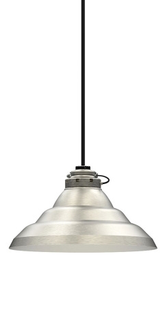 Industrial Loft • Sospensione a Campana in Alluminio Spazzolato