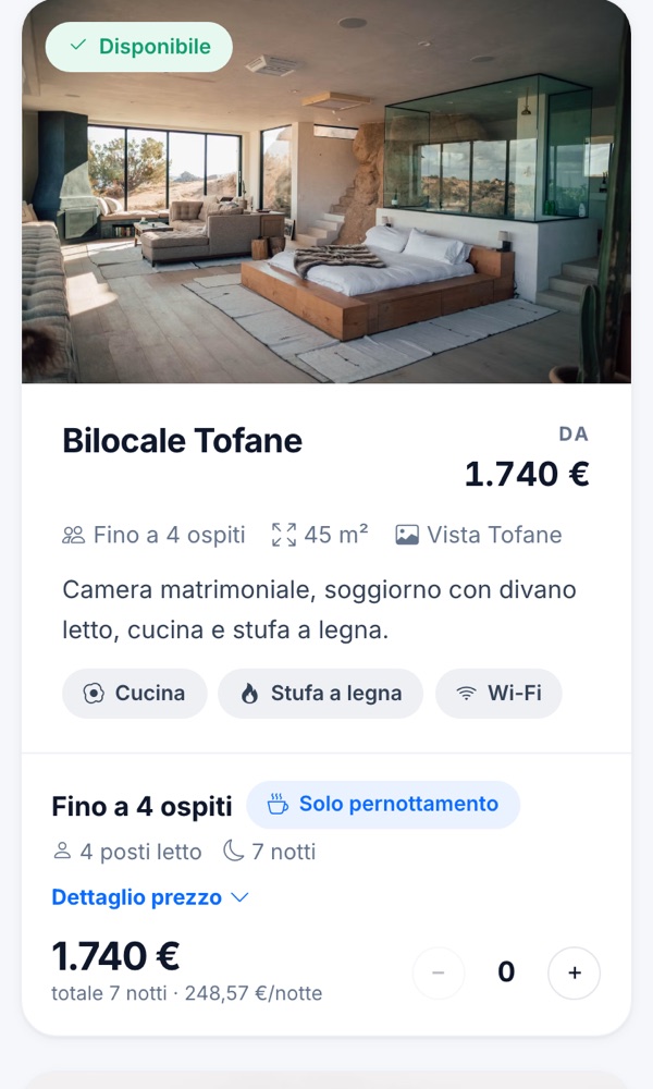 Booking engine su smartphone