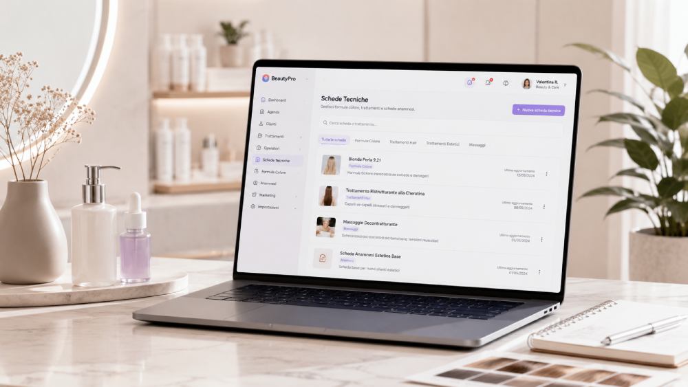 CRM Clienti, Formule Colore & Schede Tecniche