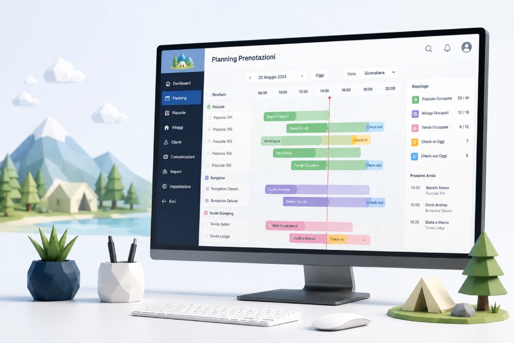 Tableau Reception & Planning Grafico