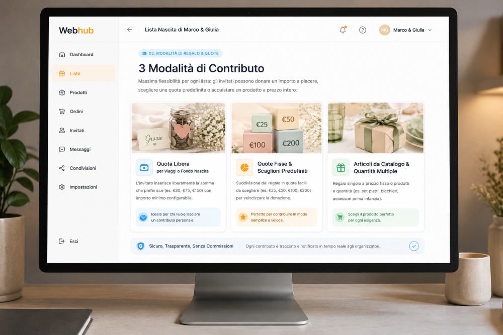 Modalità di Regalo e Quote Digitali