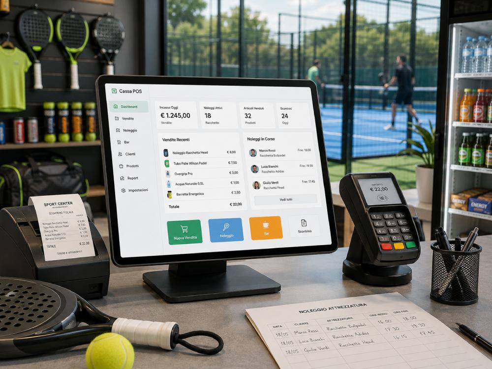 Cassa POS Reception e Vendita Materiale Tecnico