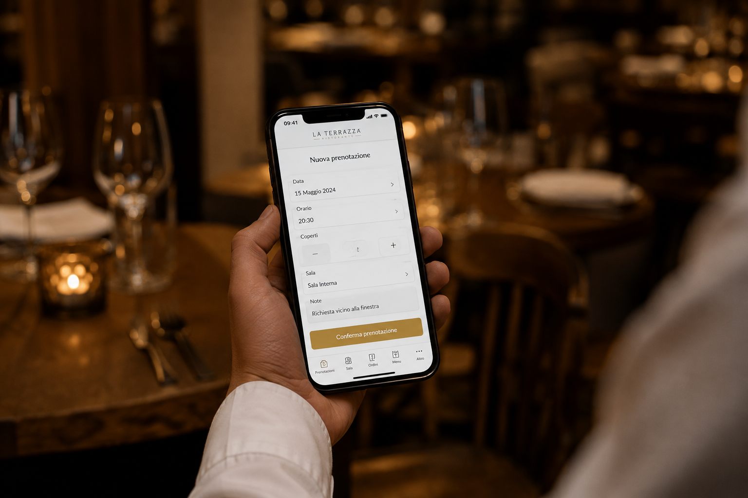 App presa comande per camerieri e prenotazione tavolo