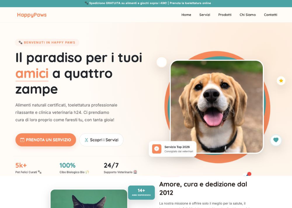 Negozio prodotti per Animali