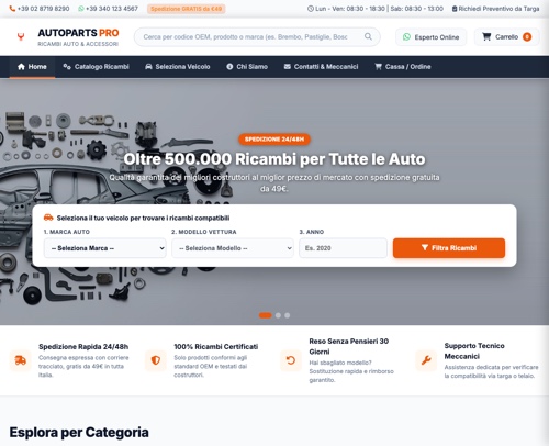 AutoParts Pro Ricambi Auto