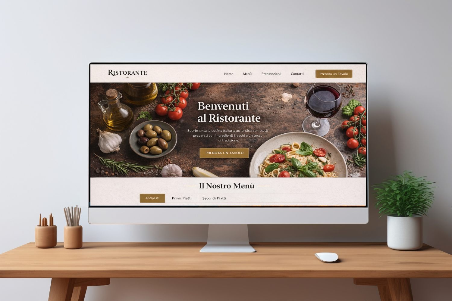 Sito web ristorante + menù digitale