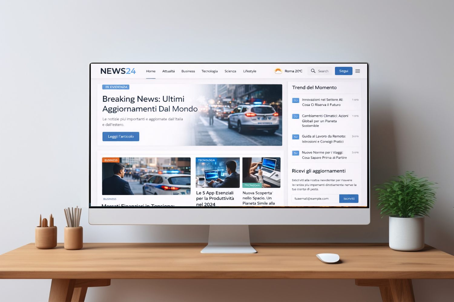 Sito web News e testate giornalistiche