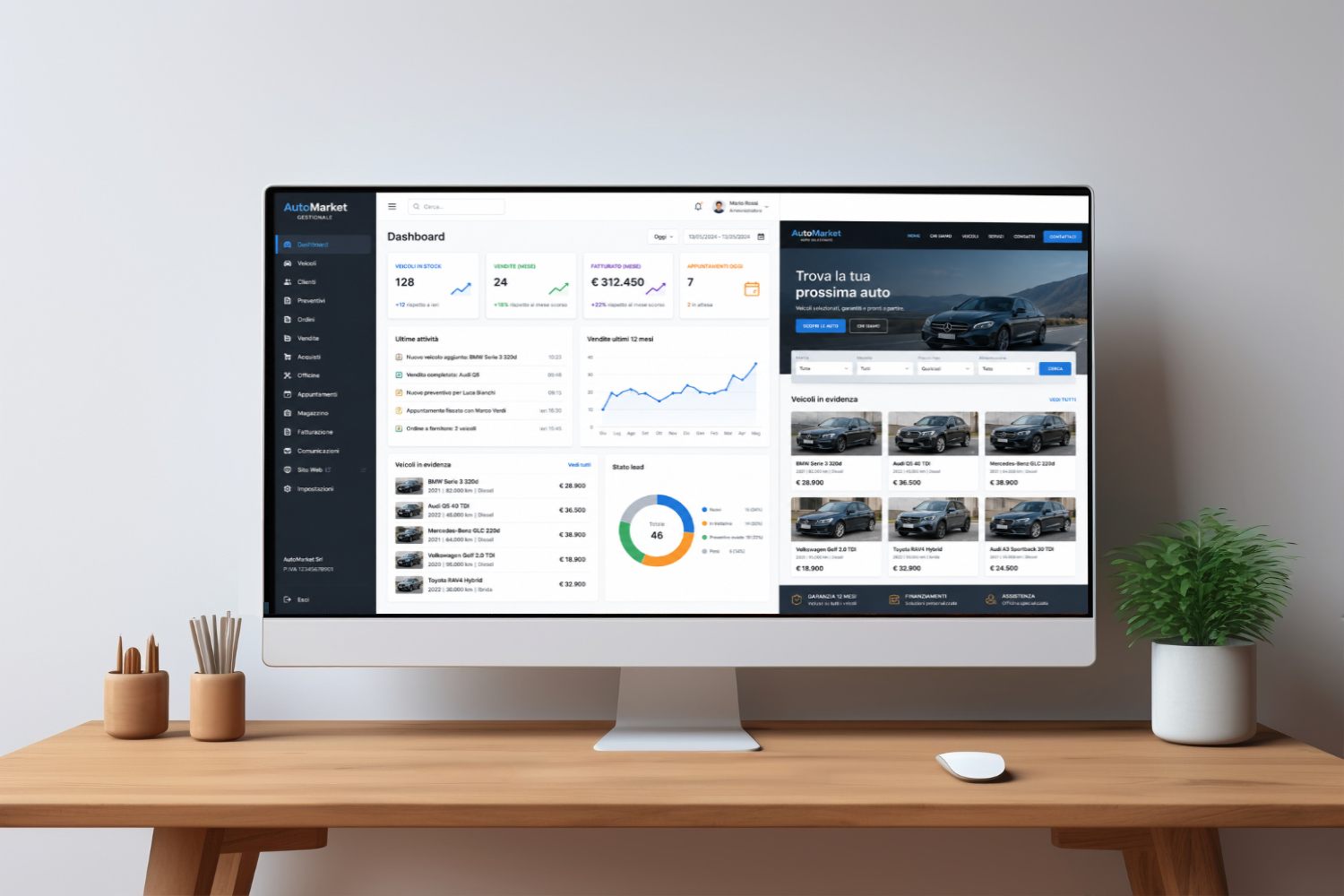 Gestionale Rivenditori Auto + Sito Web