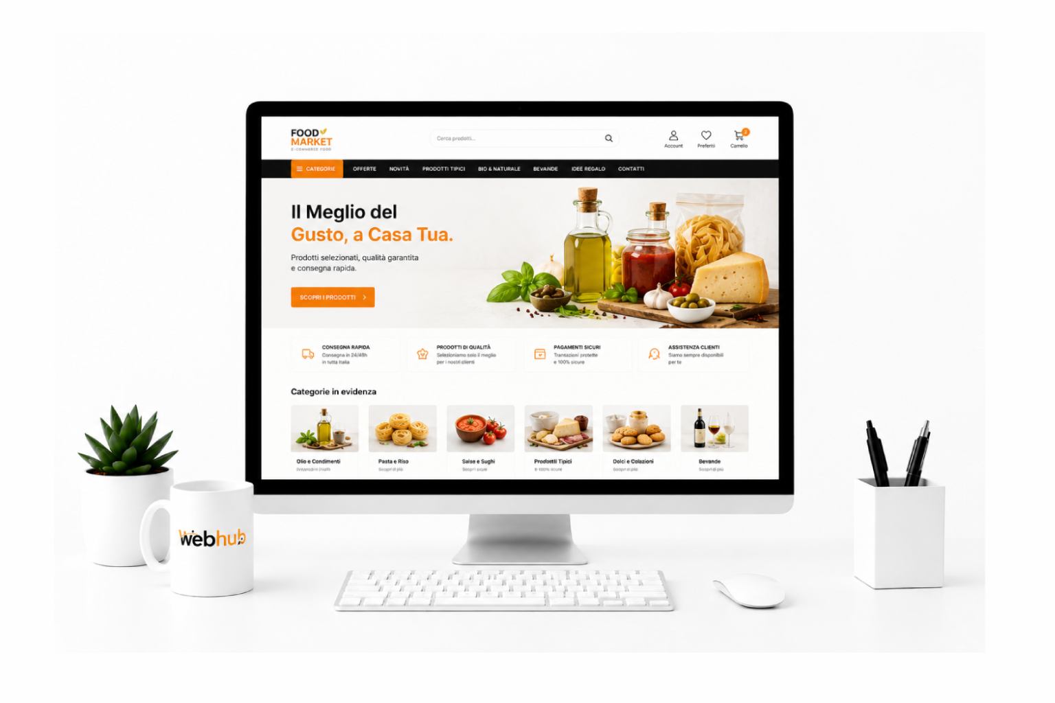 E-Commerce Food & Piattaforma Menù Takeaway / Delivery